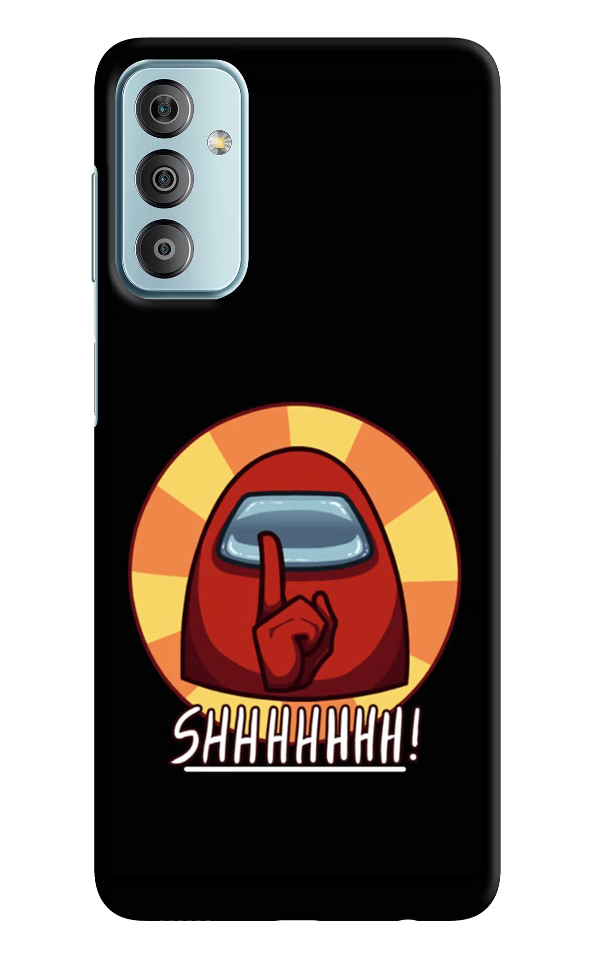 Among Us Shhh! Samsung F23 5G Hard Case Back Cover by Casekaro