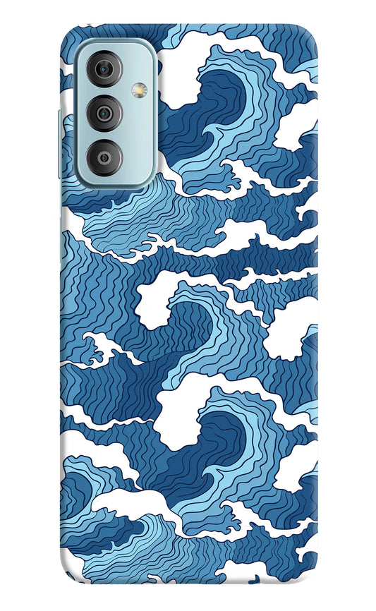 Blue Waves Samsung F23 5G Hard Case Back Cover by Casekaro