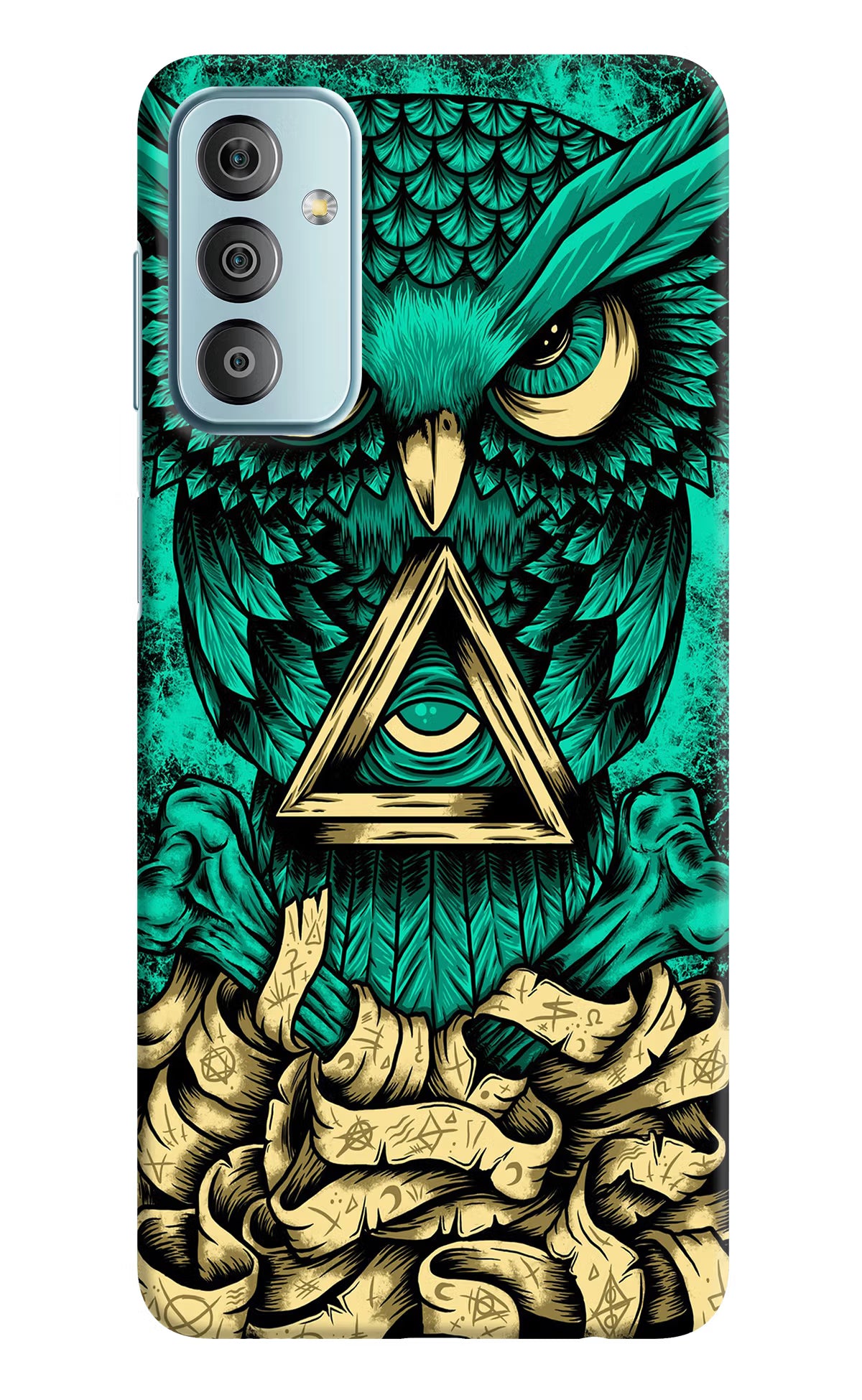 Green Owl Samsung F23 5G Hard Case Back Cover by Casekaro