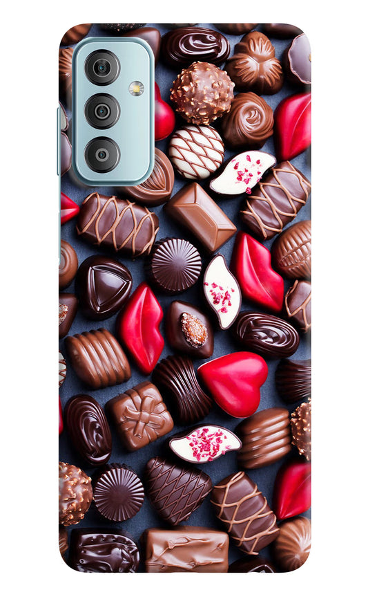 Chocolates Samsung F23 5G Hard Case Back Cover by Casekaro