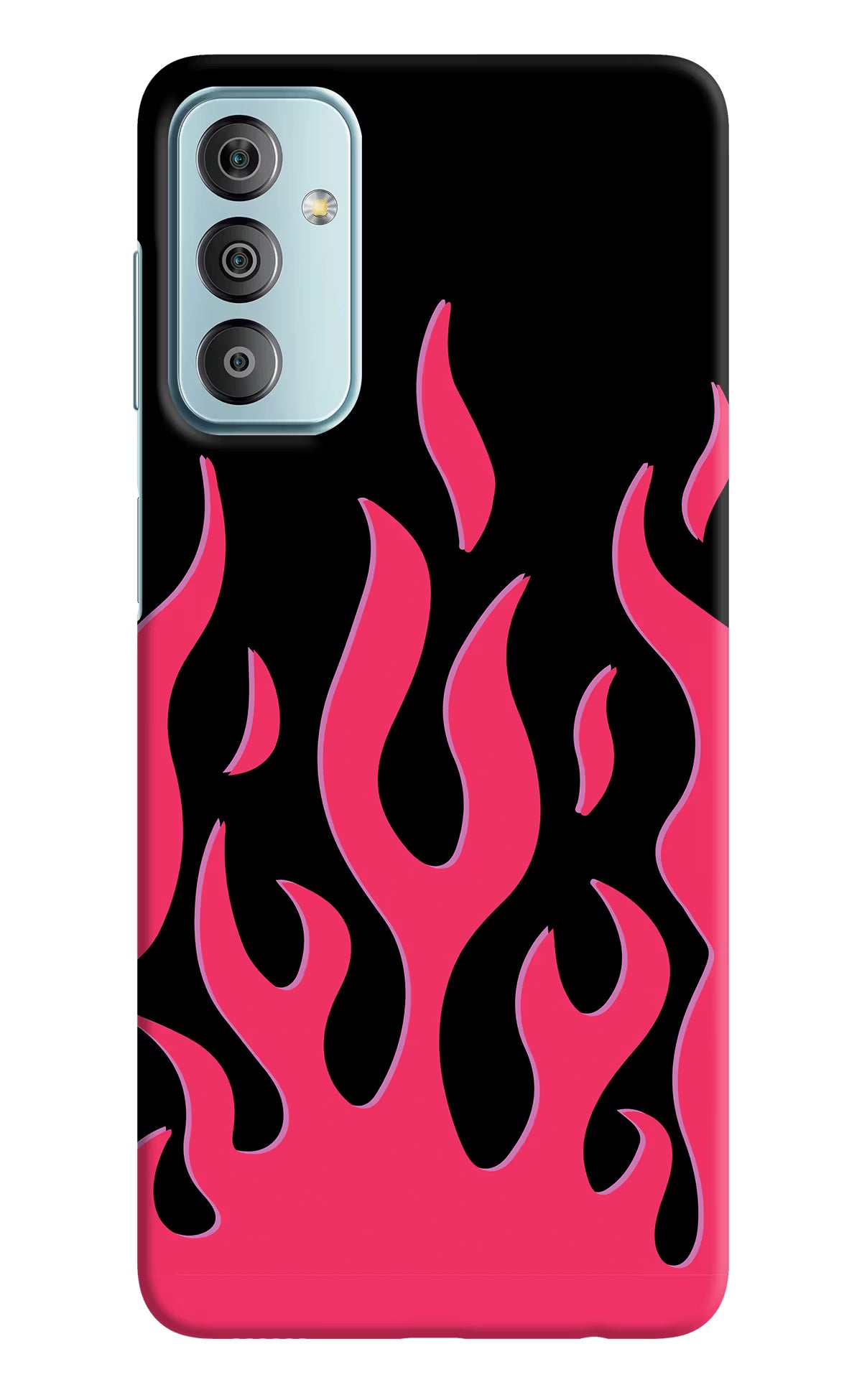 Fire Flames Samsung F23 5G Hard Case Back Cover by Casekaro