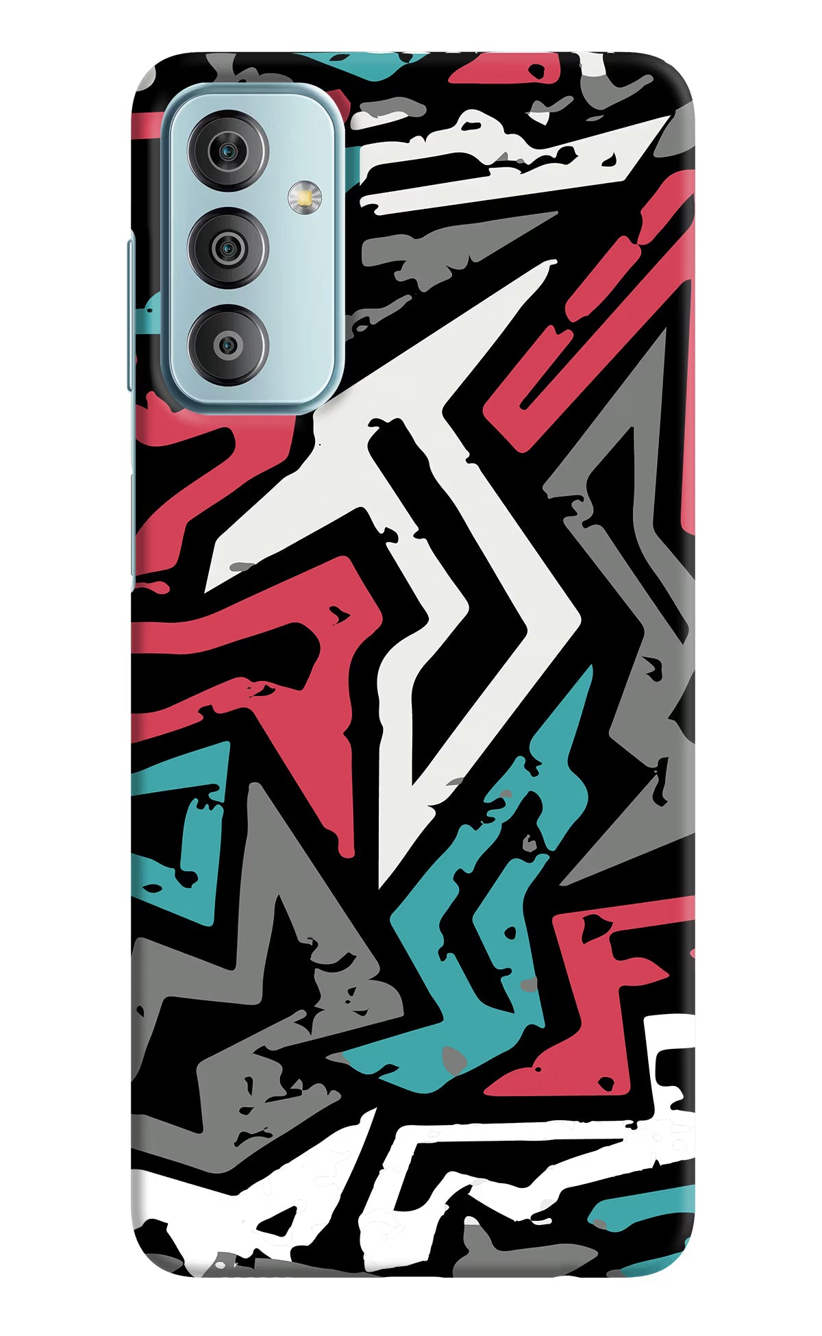 Geometric Graffiti Samsung F23 5G Hard Case Back Cover by Casekaro
