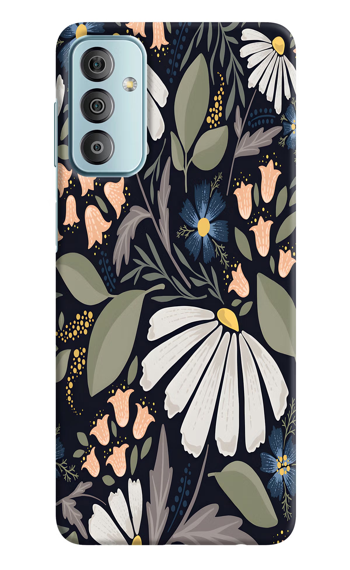 Flowers Art Samsung F23 5G Hard Case Back Cover by Casekaro