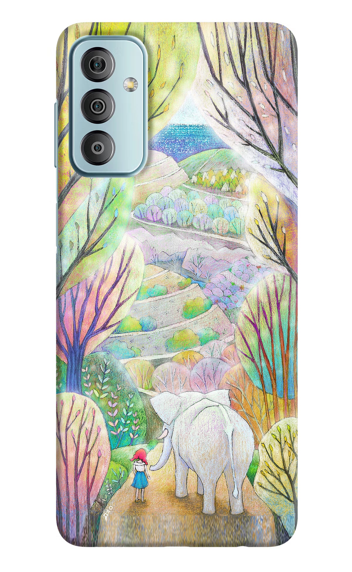 Nature Painting Samsung F23 5G Hard Case Back Cover by Casekaro