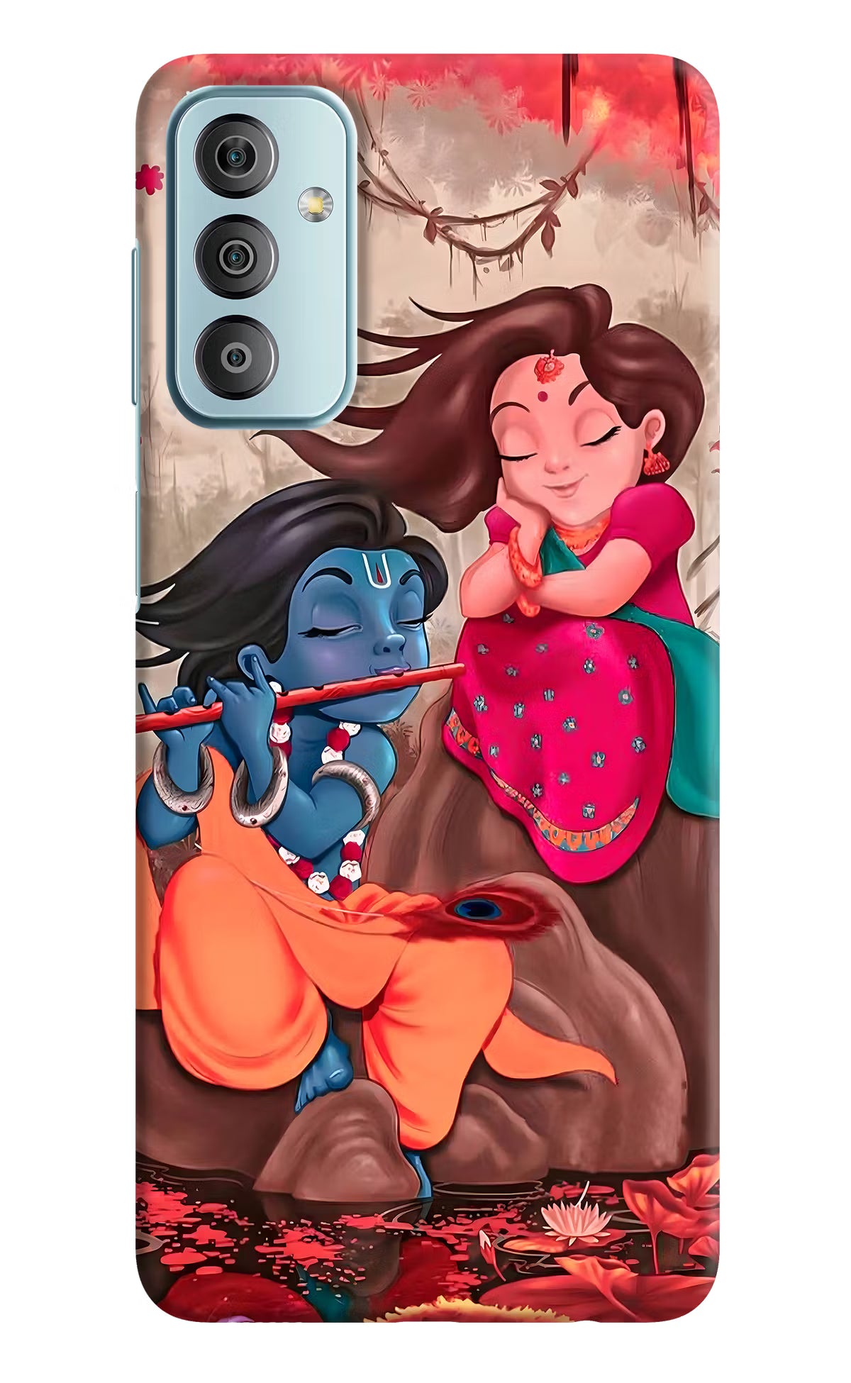 Radhe Krishna Samsung F23 5G Hard Case Back Cover by Casekaro