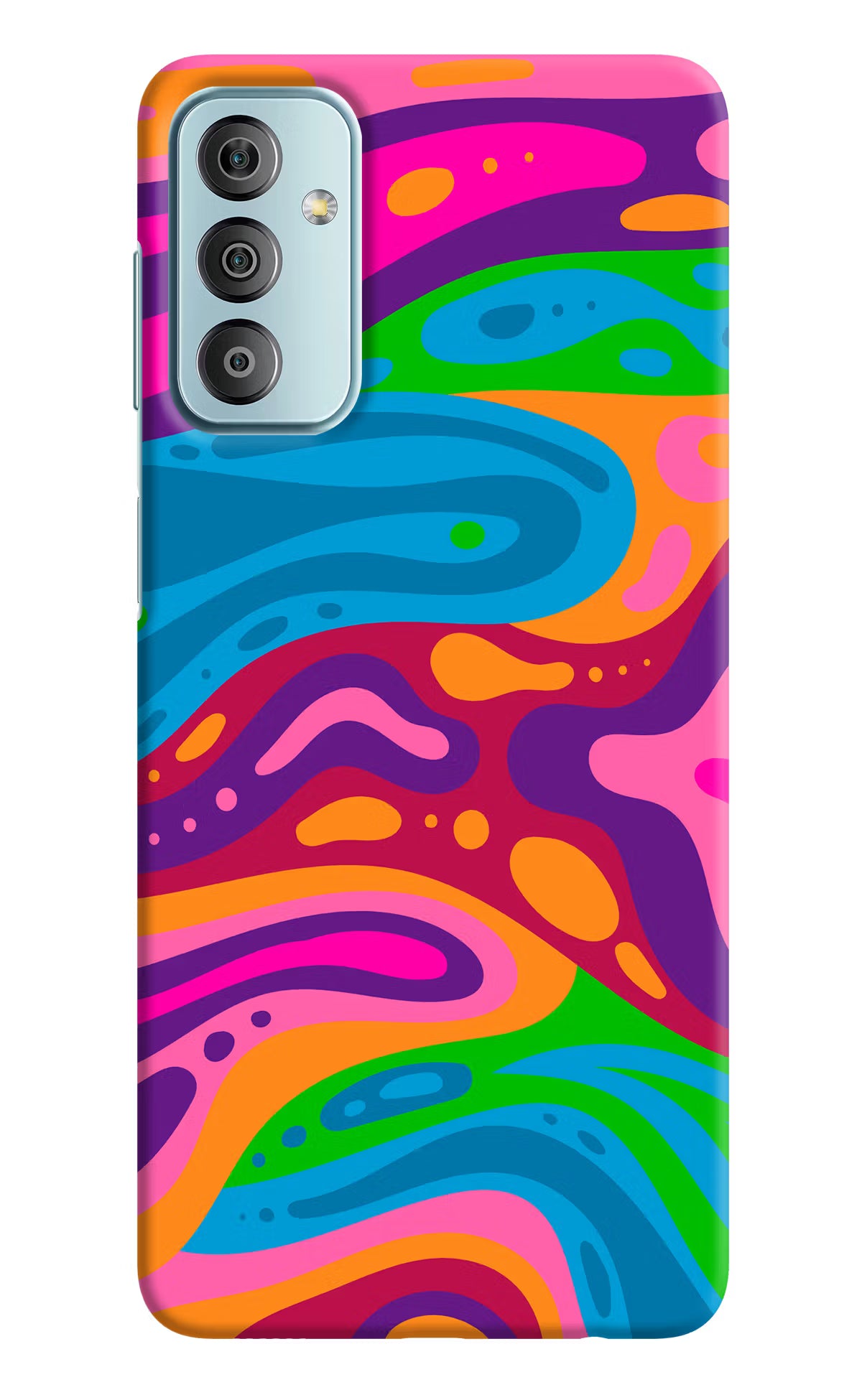 Trippy Pattern Samsung F23 5G Hard Case Back Cover by Casekaro