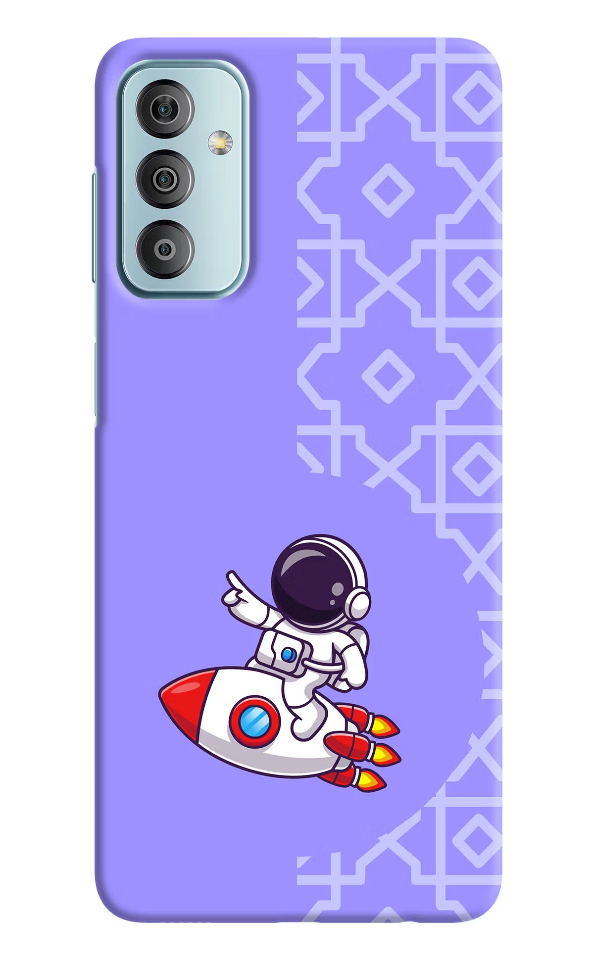 Cute Astronaut Samsung F23 5G Hard Case Back Cover by Casekaro