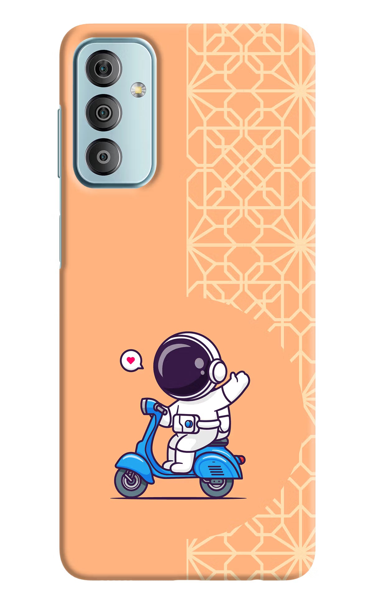 Cute Astronaut Riding Samsung F23 5G Hard Case Back Cover by Casekaro
