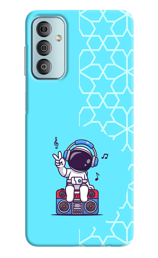 Cute Astronaut Chilling Samsung F23 5G Hard Case Back Cover by Casekaro