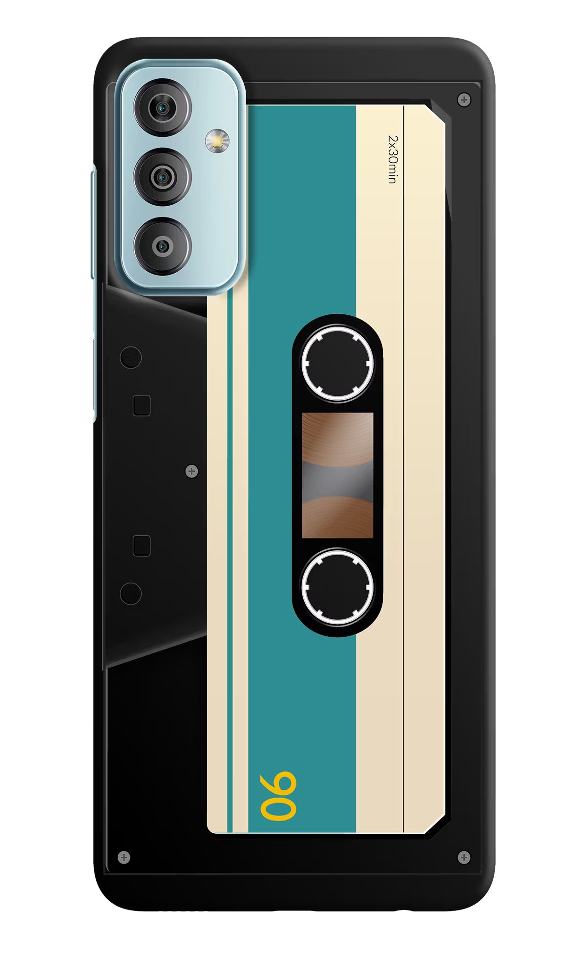 Cassette Samsung F23 5G Hard Case Back Cover by Casekaro