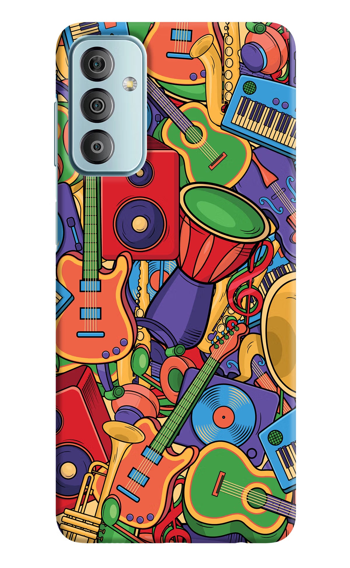 Music Instrument Doodle Samsung F23 5G Hard Case Back Cover by Casekaro