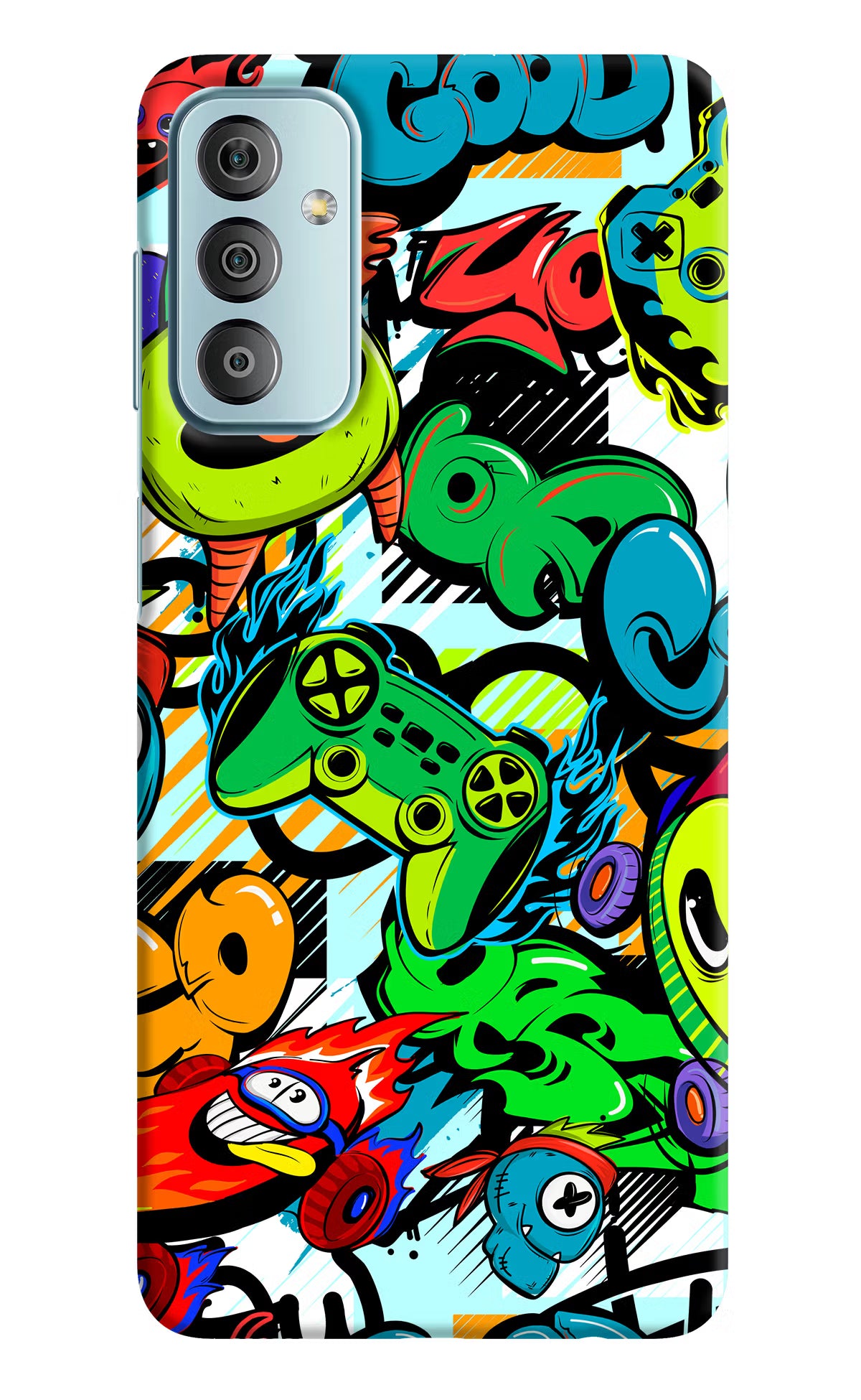 Game Doodle Samsung F23 5G Hard Case Back Cover by Casekaro