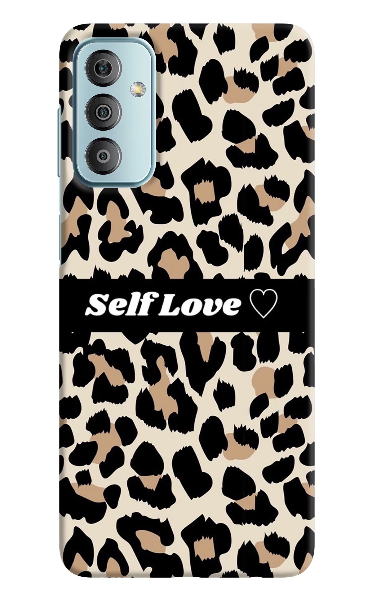 Leopard Print Self Love Samsung F23 5G Hard Case Back Cover by Casekaro