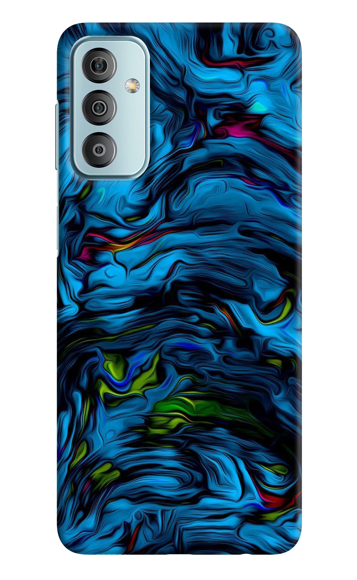 Dark Blue Abstract Samsung F23 5G Back Cover