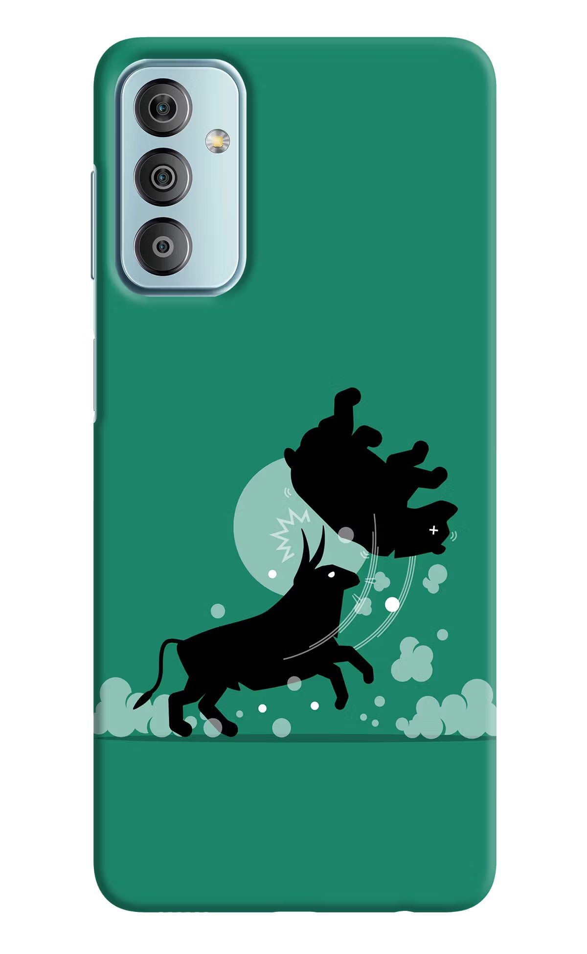 Bull Conqueror Samsung F23 5G Hard Case Back Cover by Casekaro