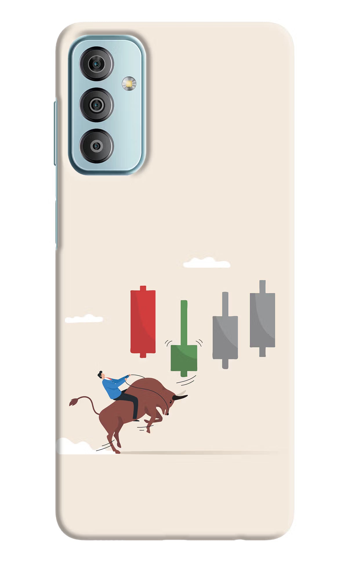 Bull Trading Momentum Samsung F23 5G Hard Case Back Cover by Casekaro