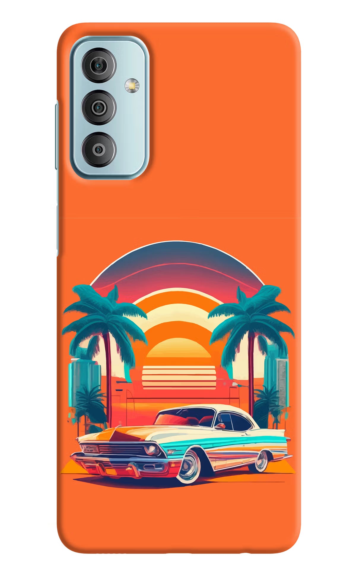 Palm Drive 80s Samsung F23 5G Hard Case Back Cover by Casekaro
