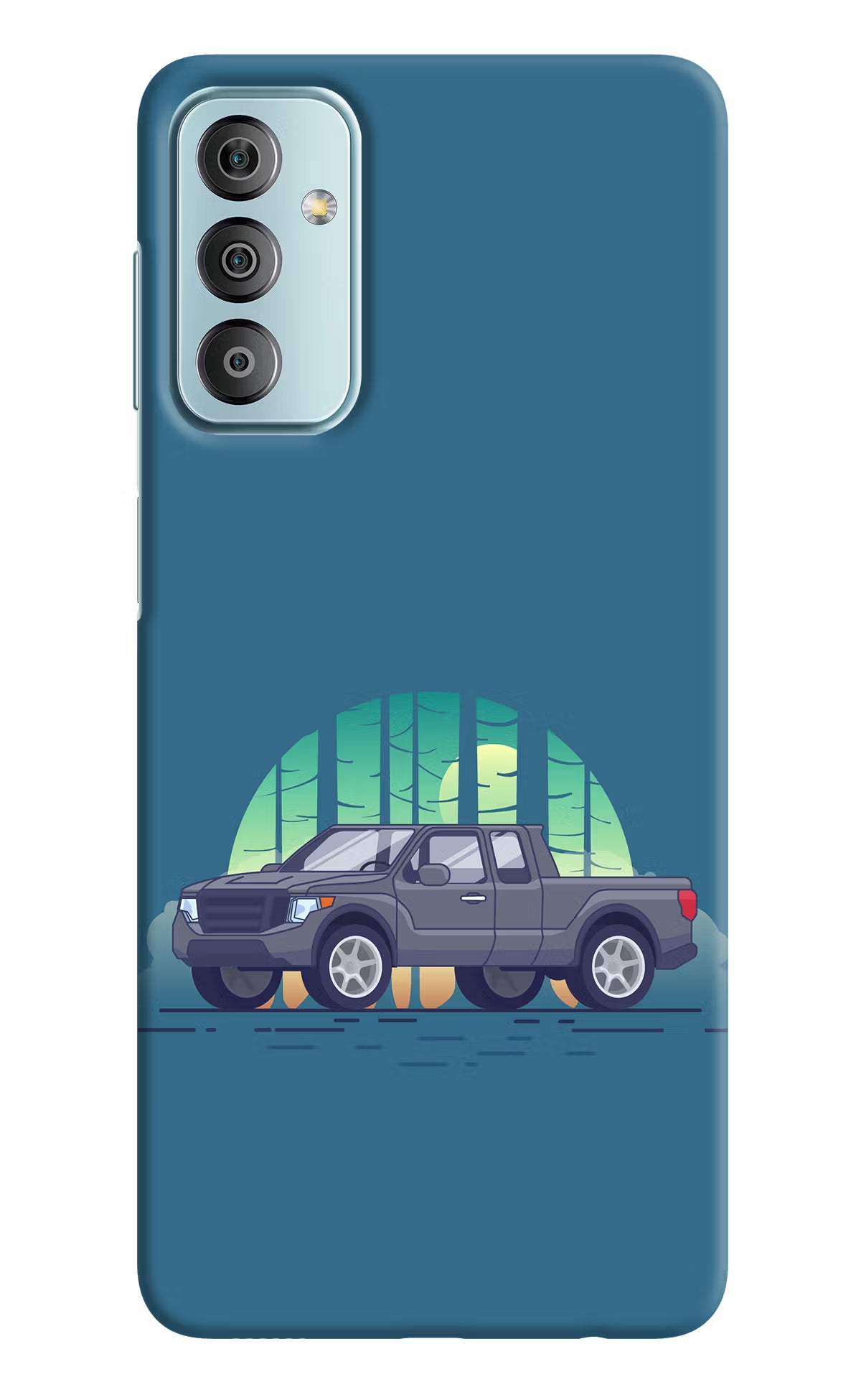 Retro Garage Vibe Samsung F23 5G Hard Case Back Cover by Casekaro