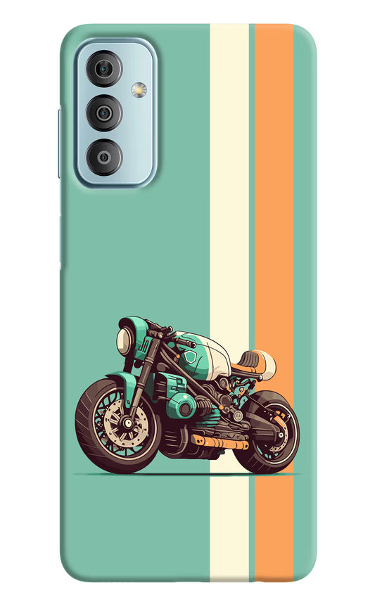 Striped Moto Drift Samsung F23 5G Hard Case Back Cover by Casekaro