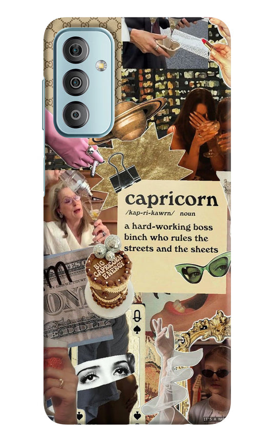 Capricorn Zodiac Samsung F23 5G Hard Case Back Cover by Casekaro