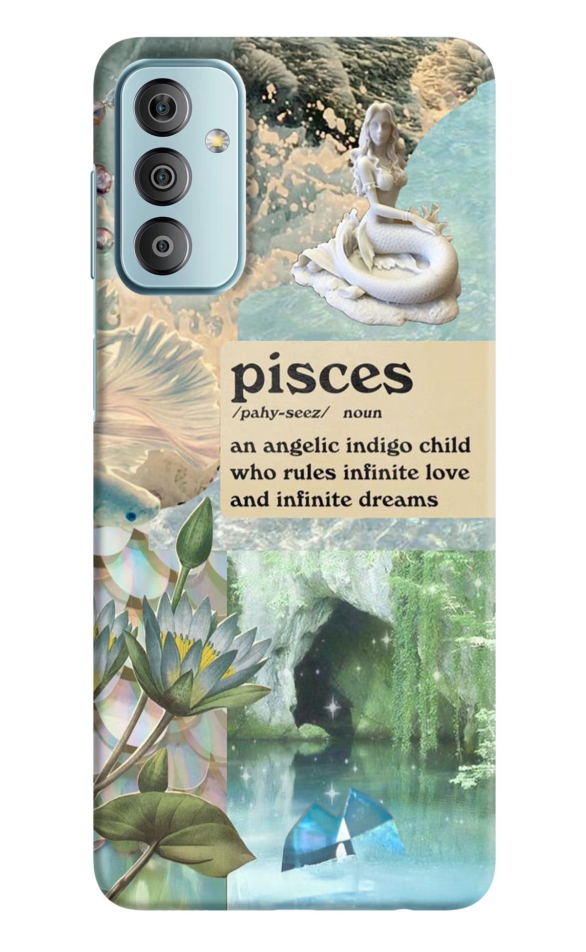 Pisces Zodiac Samsung F23 5G Hard Case Back Cover by Casekaro
