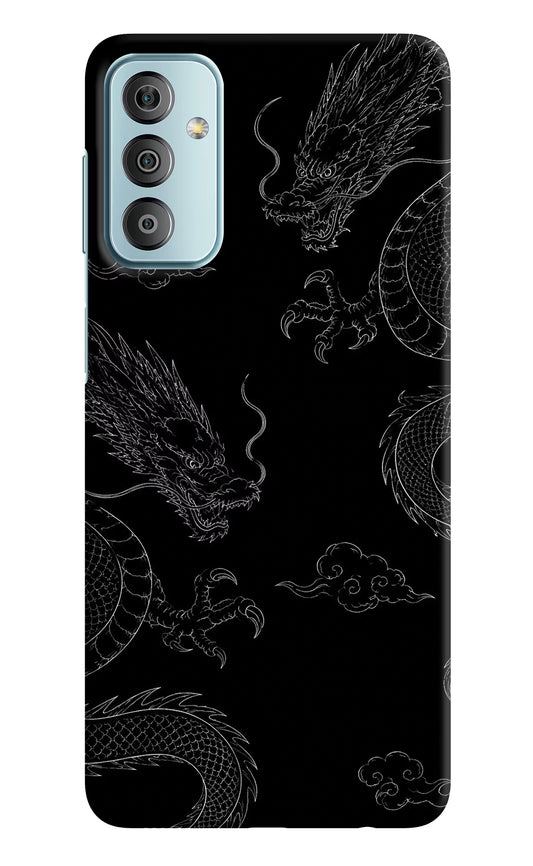Twin Dragons Samsung F23 5G Hard Case Back Cover by Casekaro