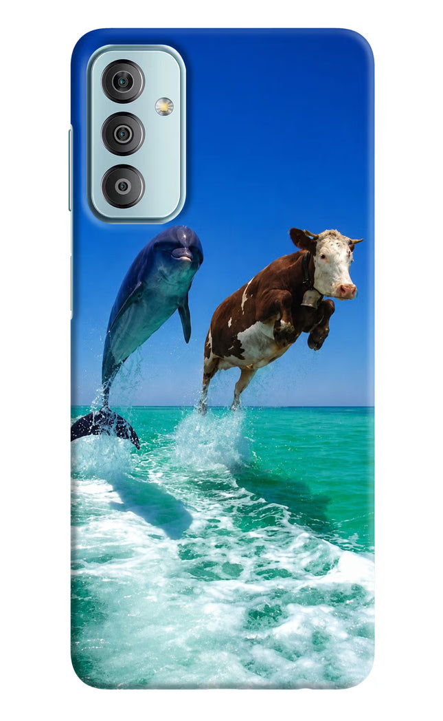 Dolphin vs Cow Samsung F23 5G Hard Case Back Cover by Casekaro