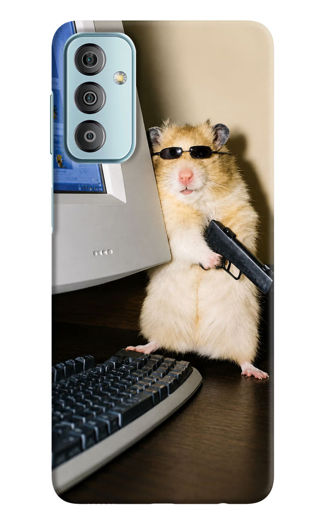 Hacker Hamster Samsung F23 5G Hard Case Back Cover by Casekaro