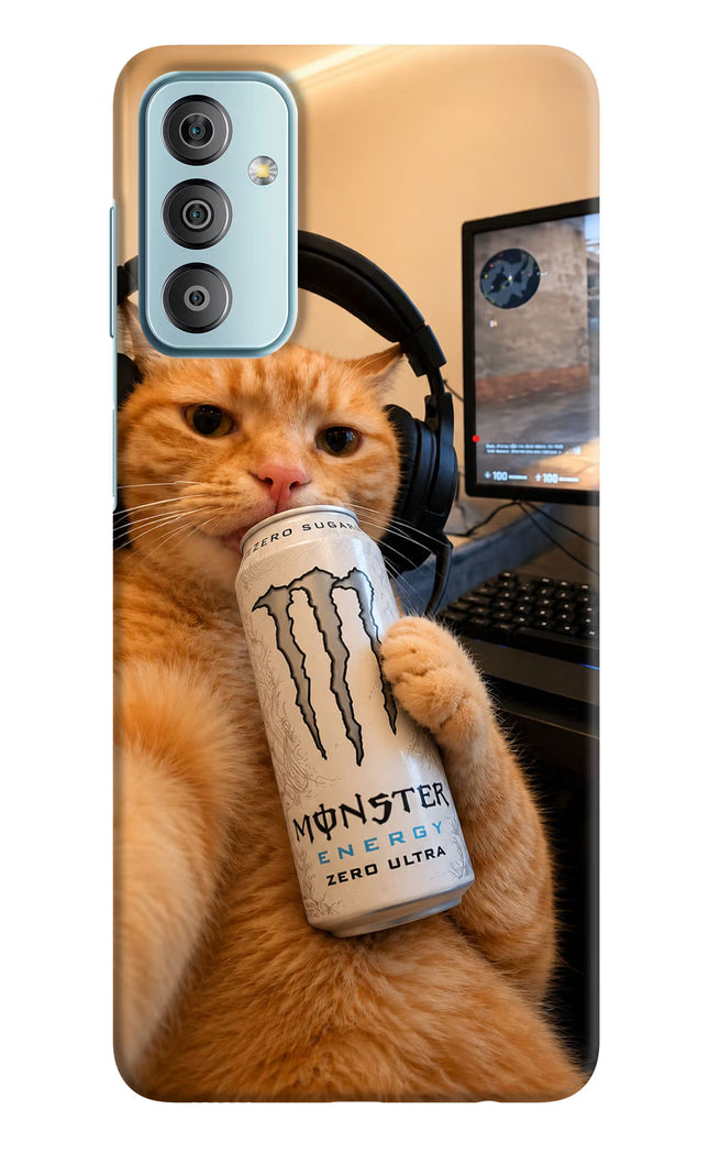 Gamer Cat Energy Samsung F23 5G Hard Case Back Cover by Casekaro