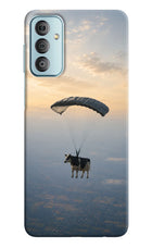 Skydiving Cow Samsung F23 5G Hard Case Back Cover by Casekaro