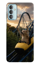 Rollercoaster Dog Samsung F23 5G Hard Case Back Cover by Casekaro