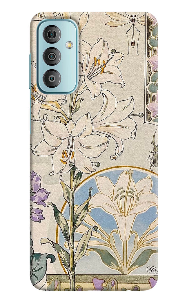 White Lily Samsung F23 5G Hard Case Back Cover by Casekaro