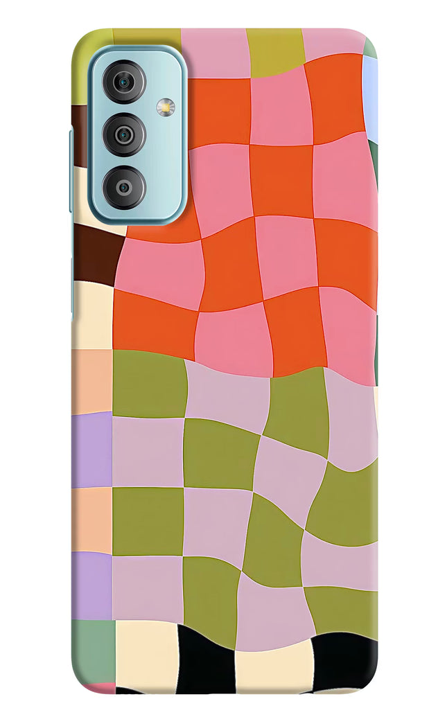 Wavy Grid Samsung F23 5G Hard Case Back Cover by Casekaro