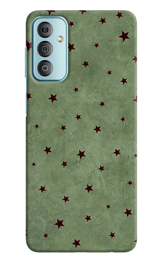 Green Stars Samsung F23 5G Hard Case Back Cover by Casekaro