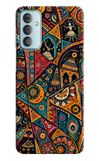 Folk Print Samsung F23 5G Hard Case Back Cover by Casekaro