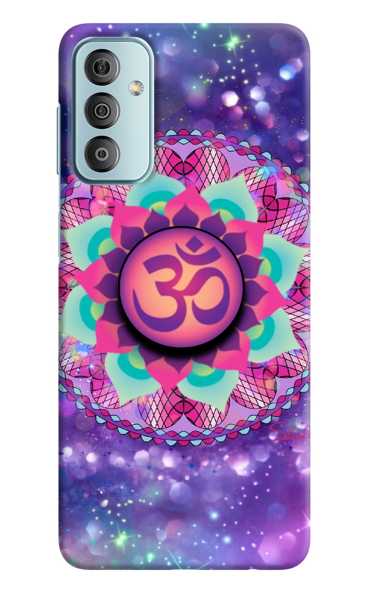 Om Purple Samsung F23 5G Pop Case by Casekaro
