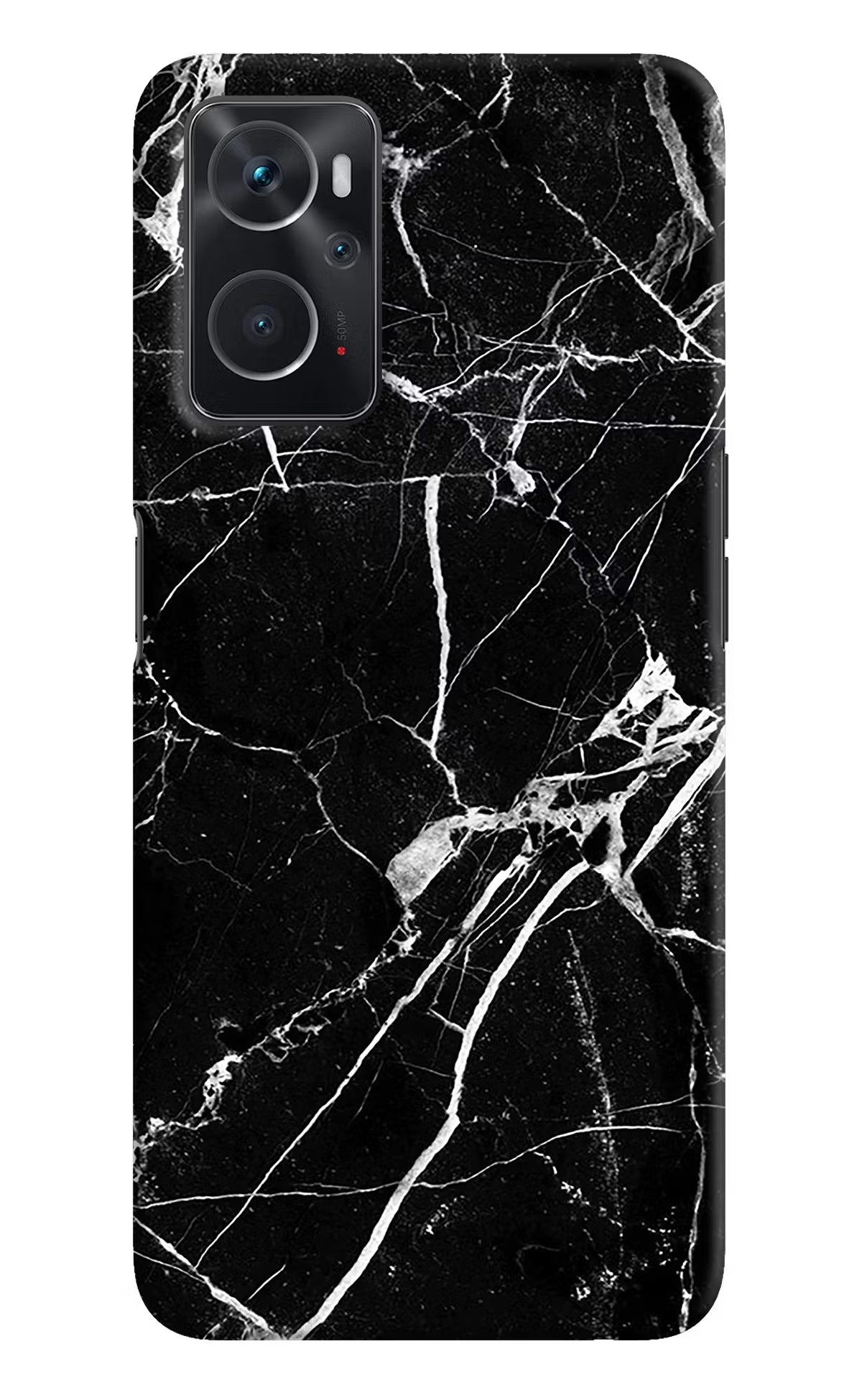 Black Marble Pattern Oppo K10 4G Hard Case Back Cover by Casekaro