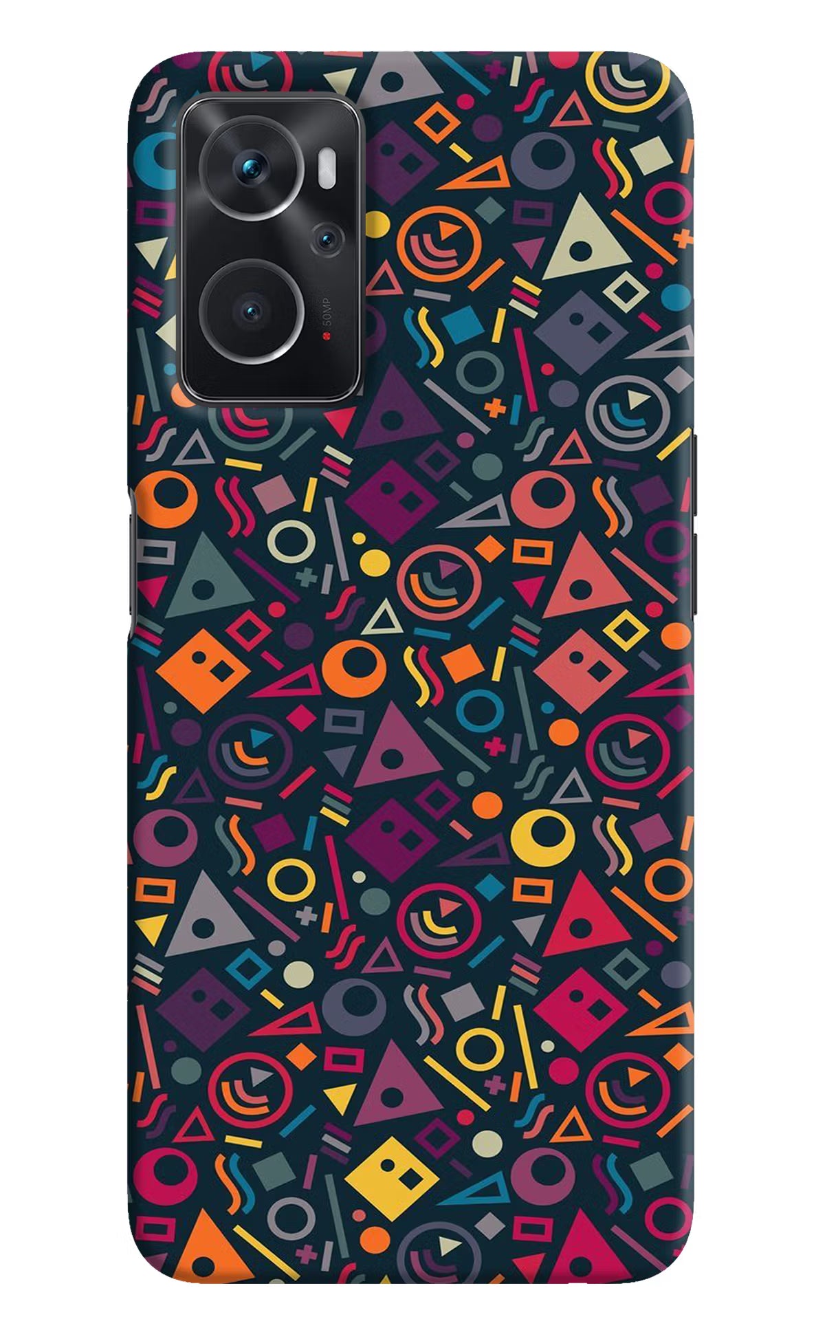 Geometric Abstract Oppo K10 4G Hard Case Back Cover by Casekaro