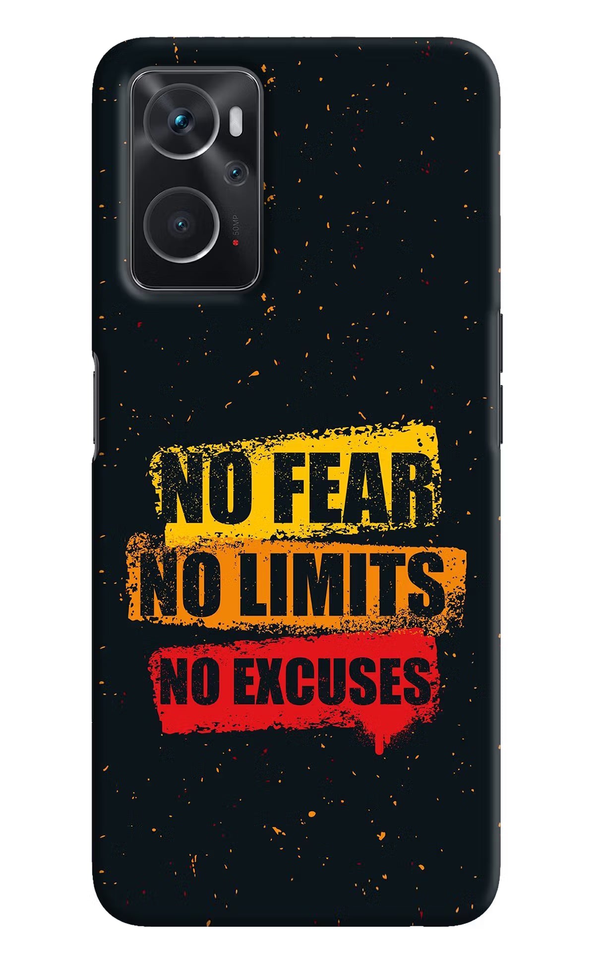 No Fear No Limits No Excuse Oppo K10 4G Hard Case Back Cover by Casekaro