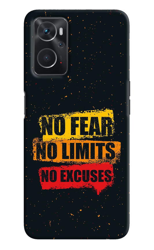 No Fear No Limits No Excuse Oppo K10 4G Hard Case Back Cover by Casekaro