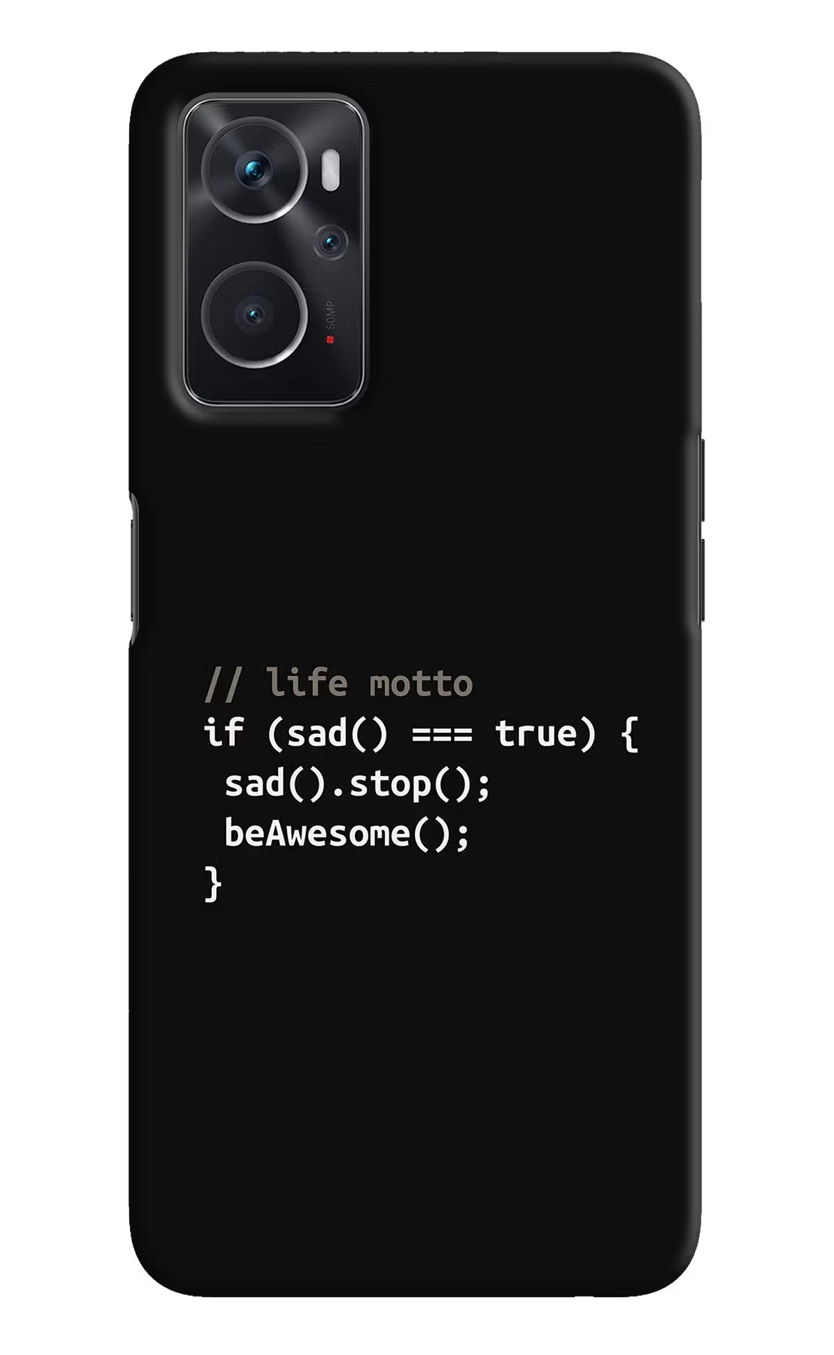 Life Motto Code Oppo K10 4G Hard Case Back Cover by Casekaro
