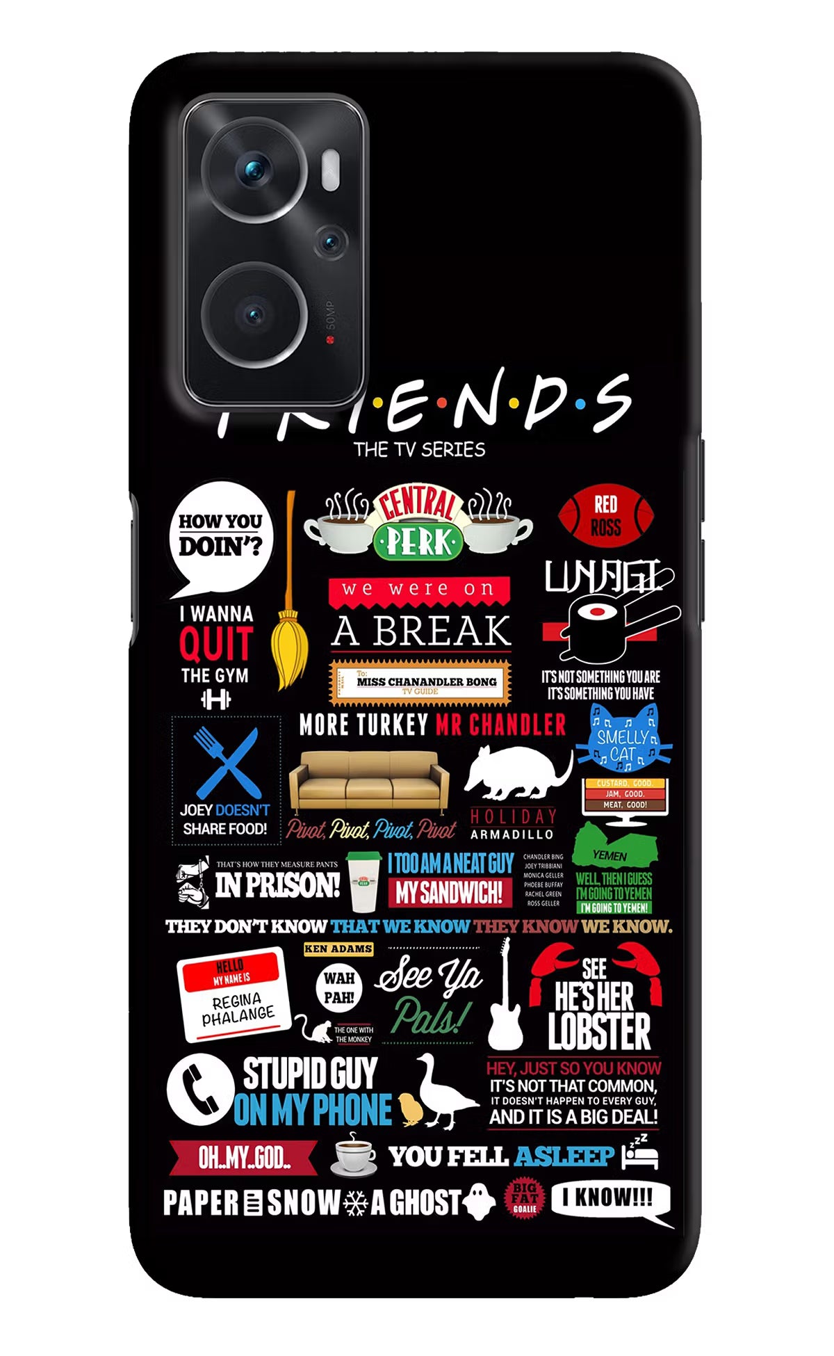FRIENDS Oppo K10 4G Hard Case Back Cover by Casekaro