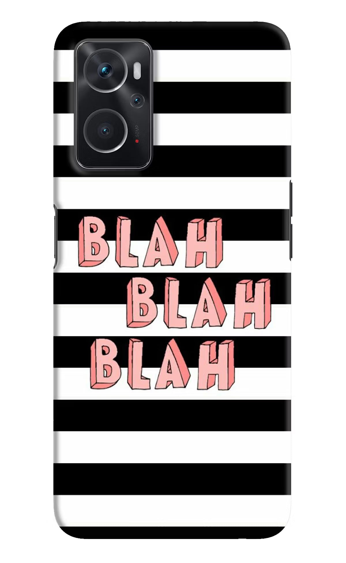 Blah Blah Blah Oppo K10 4G Hard Case Back Cover by Casekaro