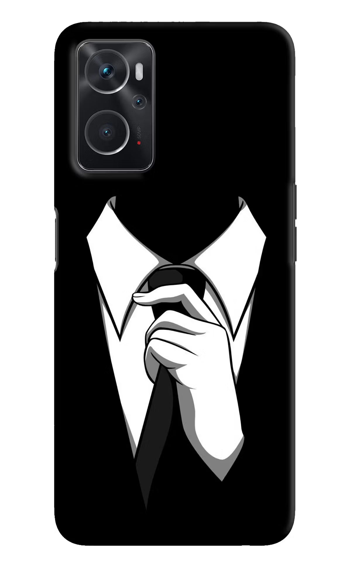 Black Tie Oppo K10 4G Hard Case Back Cover by Casekaro