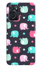 Elephants Oppo K10 4G Hard Case Back Cover by Casekaro