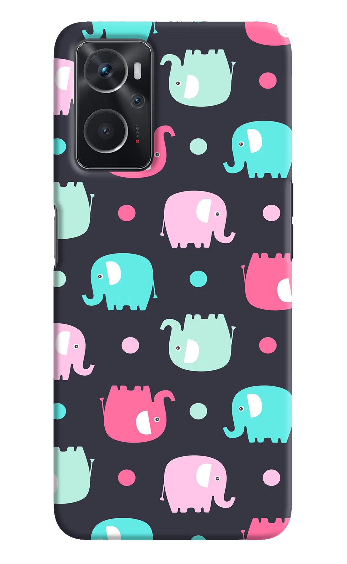 Elephants Oppo K10 4G Hard Case Back Cover by Casekaro