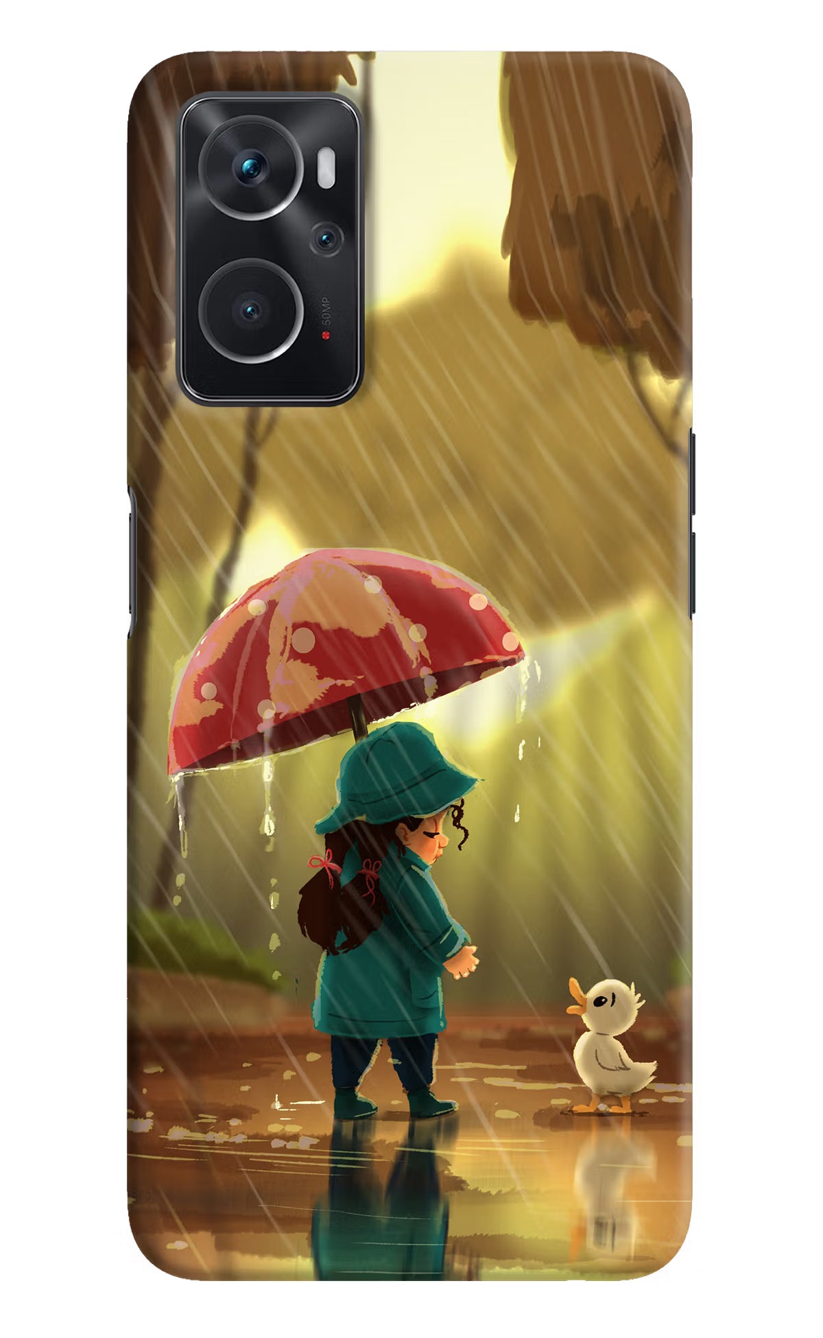 Rainy Day Oppo K10 4G Hard Case Back Cover by Casekaro