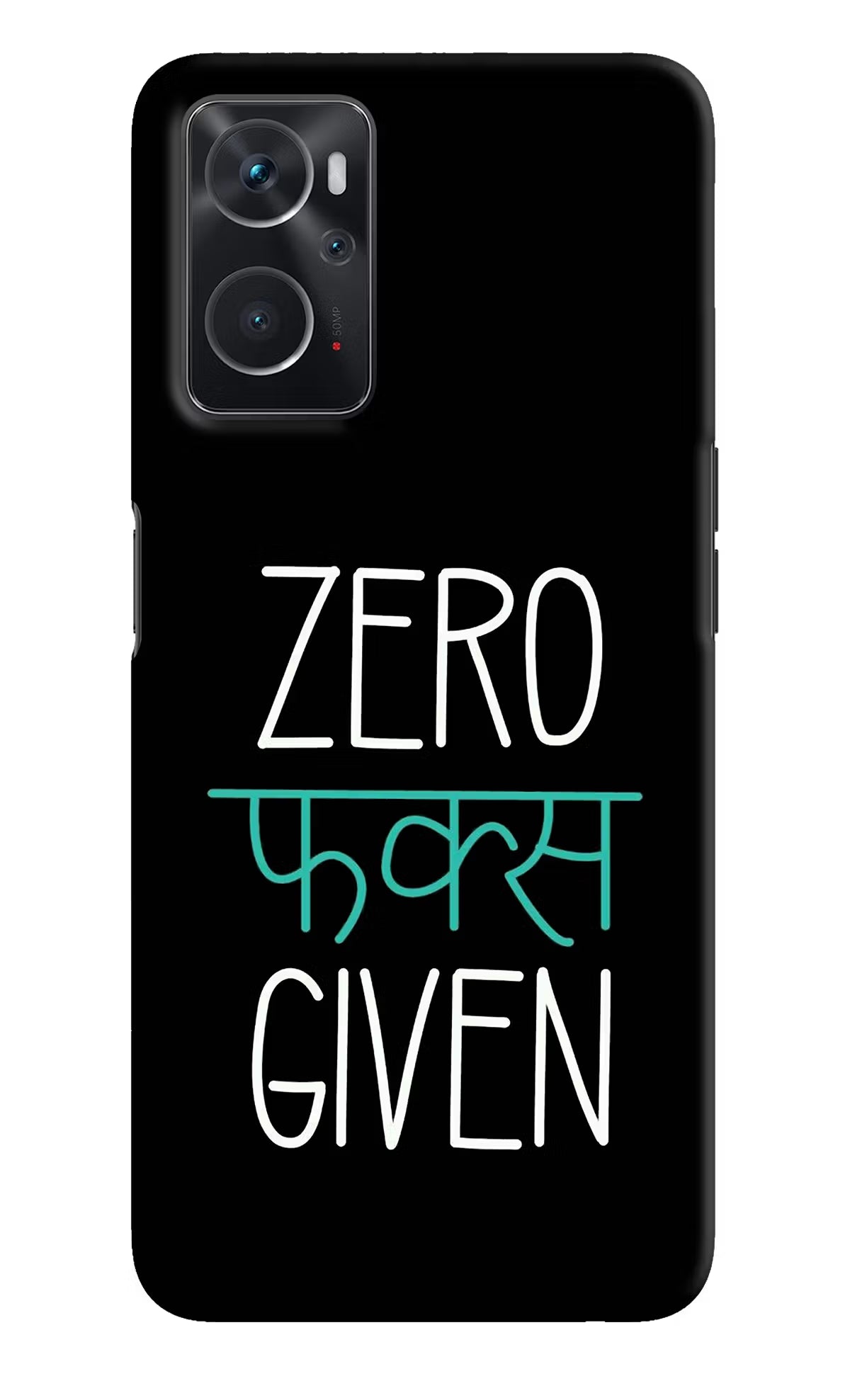 Zero Fucks Given Oppo K10 4G Hard Case Back Cover by Casekaro