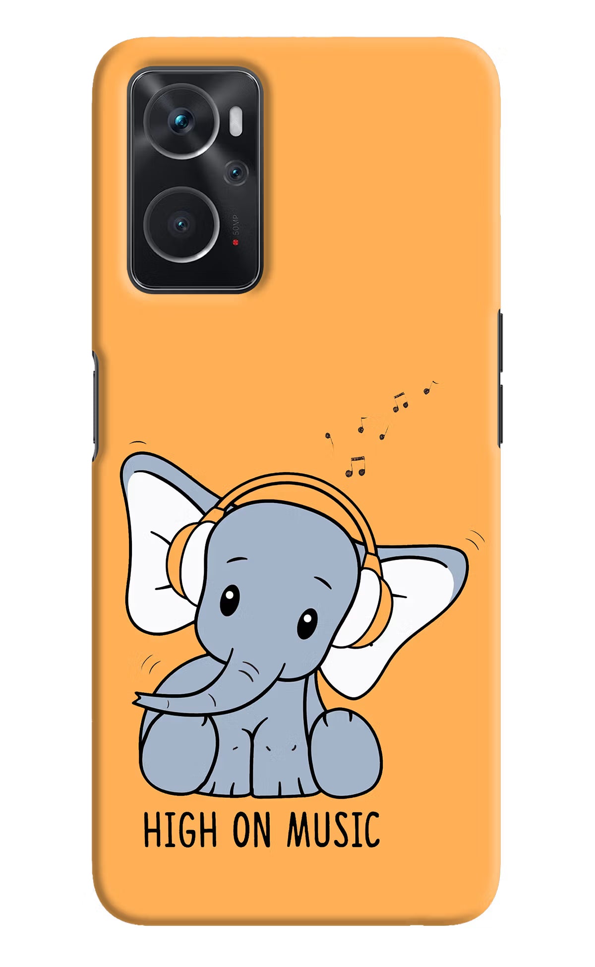 High On Music Oppo K10 4G Hard Case Back Cover by Casekaro