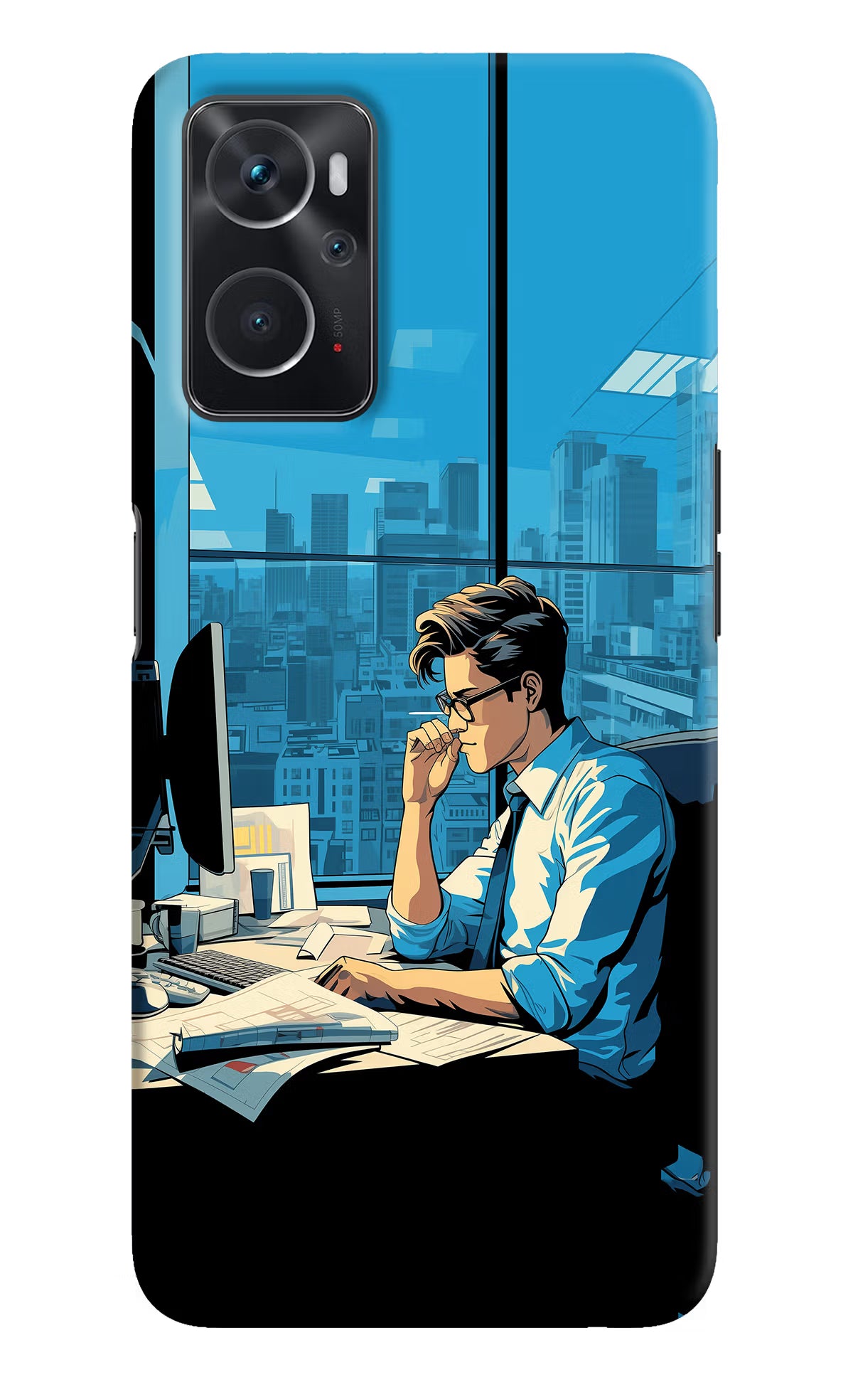 Focused Hustler (AI Generated) Oppo K10 4G Hard Case Back Cover by Casekaro
